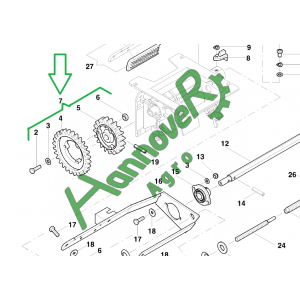 Блок шестерен Optima Kverneland AC489432 АС489432